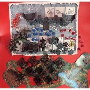 Weapons & Warriors Castle Combat Set Game Pressman 1994 - 95% Complete